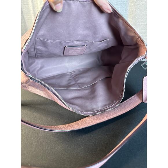 Vintage Coach Lavender Pink Leather Shoulder Bag - Picture 6 of 10